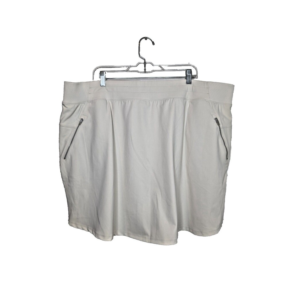 Lane Bryant Livi Active Skort Womens Sz 26 28 Cream NWT Walking Running Stretch